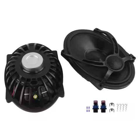 Motorcycle Black 5"x7" Saddlebag Lid Speakers For Harley Touring FLT FLH FLHR 1994-2024