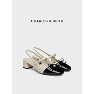 CHARLES & KEITH Glossy Bow Mary Jane Sandals CK1-6172027