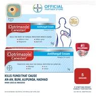 CANESTEN Clotrimazole Antifungal Cream for Buni, Hadhad, An-an, Alipunga 5g
