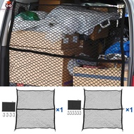 Truck Bed Cargo Net 4x4ft Stretches to 8x8ft Highly Elastic Pickup Truck Bed Mesh Organizer with Car