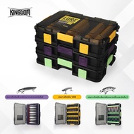 กล่องเก็บเหยื่อตกปลา Kingdom Lure แบบ DIY กันน้ำ ป้องกันการกัดกร่อน ทนต่อแรงกระแทก เชื่อมต่อกันได้หล