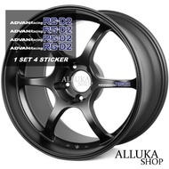 Car rim sticker. Advan rg-d2 rim sticker