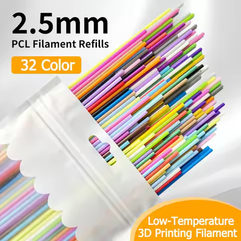 32 Colors PCL 2.5mm Low-Temperature 3D Pen Filament for 3Doodler - Kid’s Gift & Classroom Teaching S