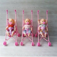 Girls Toys Baby Doll Crying Stroller Doll Baby Crying Stroller