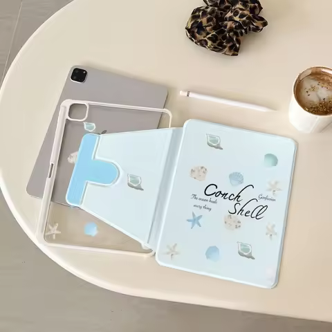 Ins English Shell Tablet Case For iPad Pro 11 12.9 13 A16 M2 M4 M3 M5 Shell 8.3 9.7 10.2 5/6/7/8/9/1