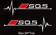 2pcs/lot car windows sticker For Audi A3 p8 b5 b6 b7 b8 b9 c5 c6 c7 A4 A5 A6 A7 A8 8P 4F TT Reflecti