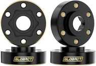 GLOBACT Brass Weights 12mm Hex Hub Extended Wheel Hex Hubs 51g Counterweight for 1/10 Trx4 Trx6 Axia