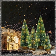 (JKEO) Small Christmas Tree with Lights 4 Sizes Christmas Table Decor Perfect for Christmas Holiday
