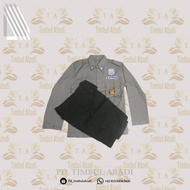 Terbatass baju seragam pdl satpam warna coklat lengkap ukuran M, L,