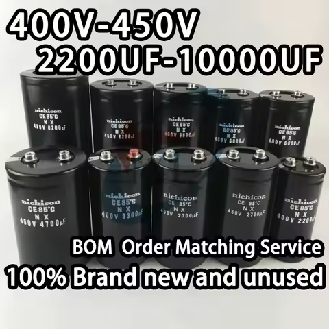 【100% Brand New】Capacitor 400V 450V 1000Uf 2200Uf 2700Uf 3300Uf 3900Uf 4700Uf 5600Uf 6800Uf 8200Uf 1