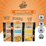 [Bundle of 6] 2 x Salted Egg Fish Skin &amp; 2 x Salted Egg Potato Ridges &amp; 2 x Sichuan Mala Hotpot Potato Chips Snacks