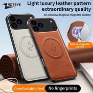 For iPhone 17 Air 17e 16 16e 15 14 13 Pro Max Case Zroteve For Magsafe Magnetic PU Leather Phone Cov