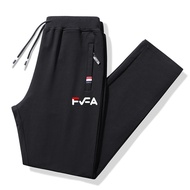 Fila Flagship Store Autumn Winter Sports Pants Men Pure Cotton Casual Pants Straight Large Size Brea