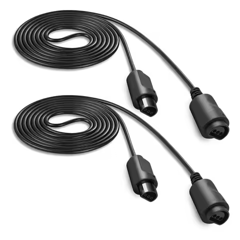 2Pcs Controller Extended Extension Cable Cord For Nintendo 64 Game Console Accessories 1.8m / 6 Feet