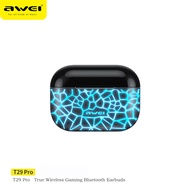 Awei T29 Pro TWS ENC หูฟังบลูทูธ RGB Breathing Lights Bluetooth 5.1 IPX6 ชุดหูฟังไร้สายแบบกันน้ำ Tru