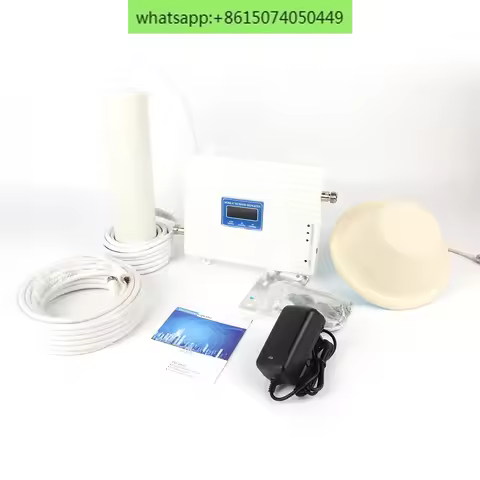 Household Gsm 2g 3g 4g New 65db ALC Tri-band 800/900/1800MHz Signal Booster
