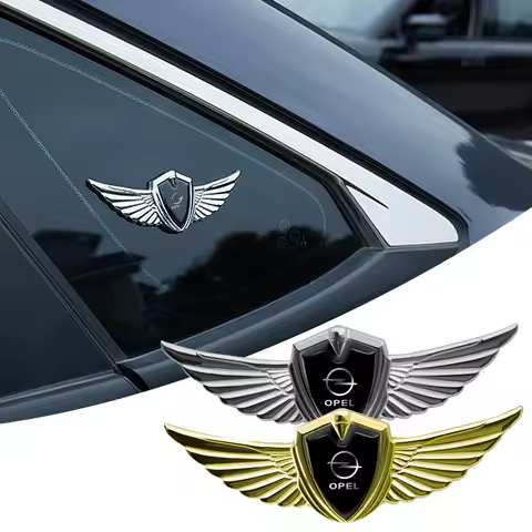 3D Metal Wings Badge Car Side Marker Window Trunk Sticker Decal For Opel Insignia Astra G J F K Vect