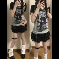 Y2k Top Asian Culture Wear Sweet Cool Top y2k Clothes Narrow Waist Top Short Top Asian Culture y2k A