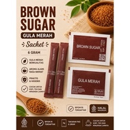 MERAH Brown Sugar Sachet Brown Sugar/ Sachet contains 100 and 250 pcs Hotel Sugar BPOM RI