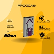 🔥Ready Stock🔥Proocam Nikon EN-EL11 Compatible Battery for Camera S550 S560 S600