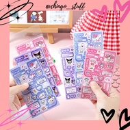 Digicam hologram sticker// sanrio kuromi melody cutee aesthetic sticker