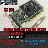 OEM R5430 2G DDR5 64bit K.O GT710 2Gddr5 SFF low profile(used)