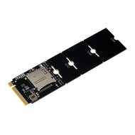 JMT M.2 NVME To Micro SD Express Card Reader Adapter Card For Micro SD Express Card For M.2 NVME 223