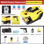 REAIM Alat Steam Cuci Motor High Pressure Washer 600 Watt Jet Cleaner