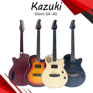 Kazuki silent sa40 กีต้าร์โปร่งไฟฟ้า 40นิ้ว ระบบเหมือนกีต้าร์ไฟฟ้าทุกอย่าง แต่ตัวเป็นโปร่ง