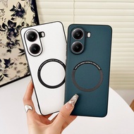 Leather Casing for Xiaomi Poco X7 Pro 5G X7Pro PocoX7Pro 2412DPC0AG Phone Case Car Magnetic Holder W