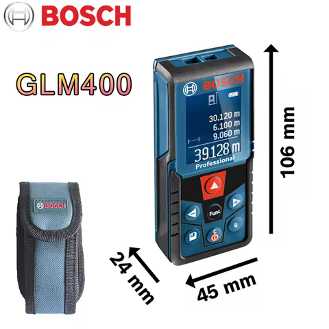Bosch 40M Laser Rangefinder GLM 400 Color Display Multi functional digital rangefinder High precisio