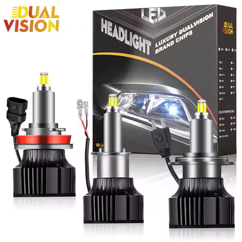 Dualvision 360 H7 LED Canbus Car Light Bulb 6 Sided CSP H1 H8 H9 H11 9005 HB3 9006 HB4 9012 HIR2 Led