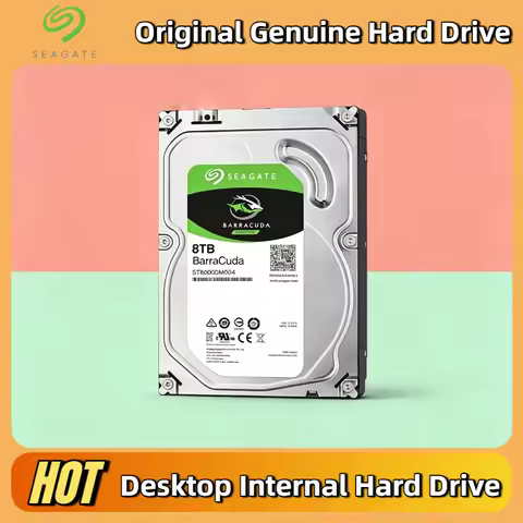 Seagate BarraCuda FOR 8TB Internal HDD ST8000DM004 3.5 SATA 6 Gb/s 5400RPM 256MB Cache Desktop Compu