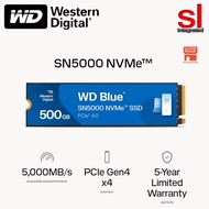 WD Blue SN5000 NVMe Internal PCle 4.0 M.2 2280 SSD -500GB/1TB/2TB/4TB