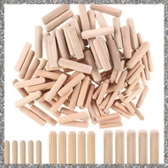 (GJFZ) 400Pcs Wooden Dowels Assorted 6mm 8mm 10mm Wood Plugs Dowel Rods Woodwork Pins Tapered for Gr