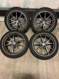 正品日本RAYS G25 鍛造鈴 連輪胎一套