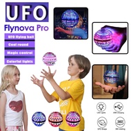2022 Upgrade UFO Flying Drone Toys LED Lights 360 Rotating Infrared Remote Controller Mini Spinning 