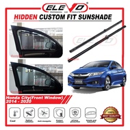 🔥Honda City 2014 to 2020 GM6 ELEVO Hidden Custom Fit Sunshade Hidden Shade 2Pcs 3M Sticker