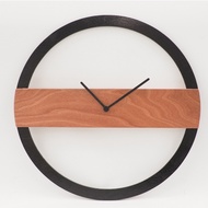 Solid Wood Ring Clock / Minimalist Clock / Jam Dinding / Jam Dinding Kayu