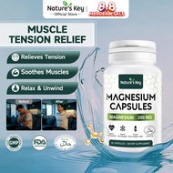 Nature's Key Magnesium Glycinate 250mg  High Absorption Gentle Stomach with Zinc D3 & B6 30 Capsules