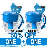 TWIN PACK - 3.5L Green Pal (Wellblue) Alkaline Water Filter Pitcher