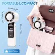 6000MAH mini fan kipas angin portable cooling fan rechargeable fan turbo fan Strong Wind Adjustable