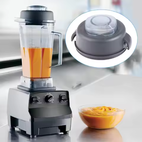 2-Part Lid and Plug 64-Ounce High Profile Container Blender Replacement Parts Compatible with Vitami