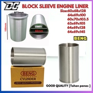 (60-72-68-100/64-73-69-100) Cylinder LINER Enjin Block Sleeve (Tukir Blok) Sarung