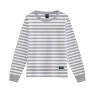 SECONDLY.ID Women's Long Sleeve Striped T-Shirt | Long Sleeve Striped Casual Streetwear