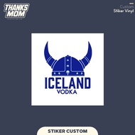 ICELAND VODKA STICKERS CUSTOM CROMO VINYL STICKERS THANKSMOM
