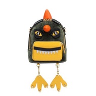 Little Mons織物鑲牛皮革背囊 免運 開工 入職 換季