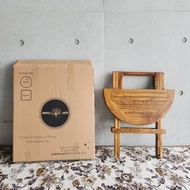 【柚木折疊圓桌60公分款】實木折疊桌 野餐 露營