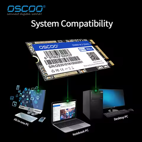 OSCOO Original SATA3.0 SSD M.2 Internal SSD M.2 2242 SATA SSD Hard Drive SSD SATA Rev.3.0 6Gb/s Read