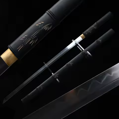 Masahiro Chinese Shirasaya Swords T10 Steel Clay Tempered Real Hamon Blade Ready For Training Full T
